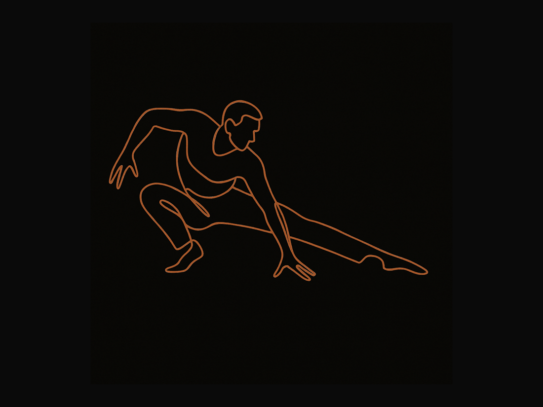 Illustration évoquant Matt Mattox en mouvement