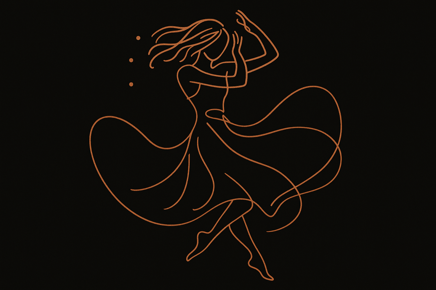 Illustration évoquant Pina Bausch en mouvement